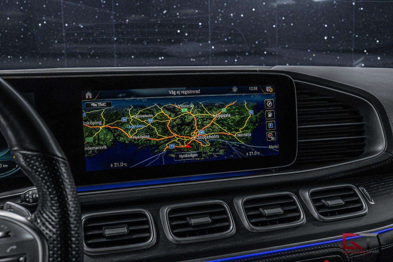 Mercedes-Benz GLE350 de de 4M Coupé AMG Pano ACC Drag Luftfjädring Bur HuD 2021 - miniatyr 12