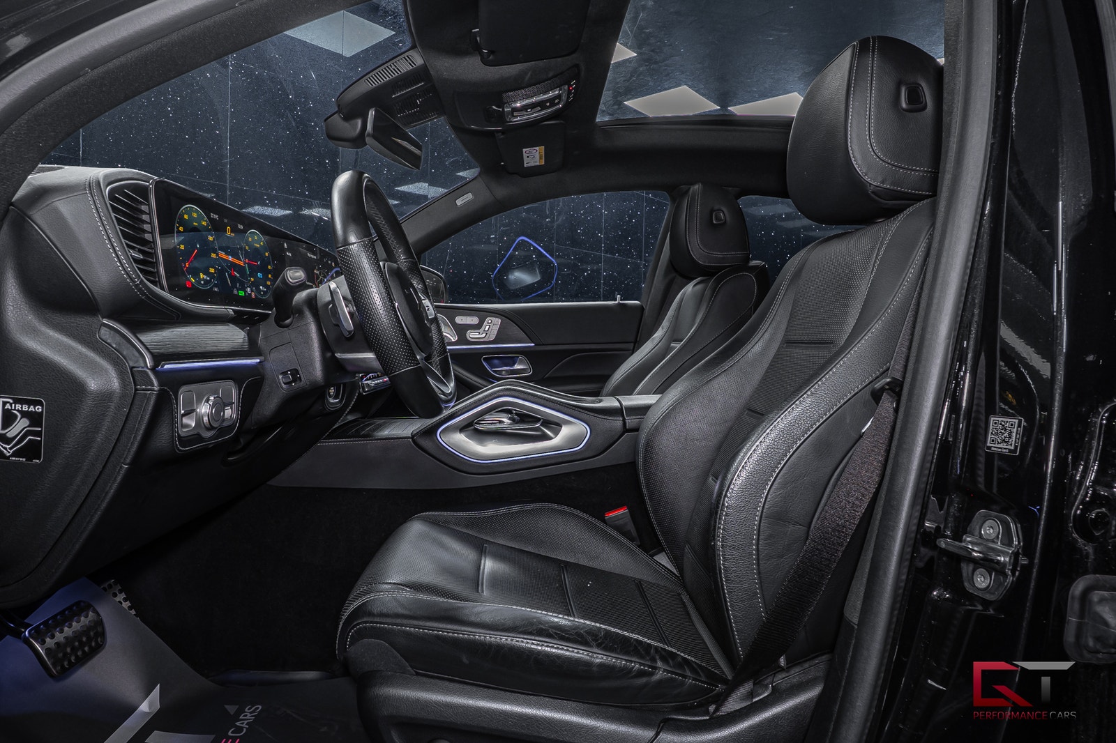 Mercedes-Benz GLE350 de de 4M Coupé AMG Pano ACC Drag Luftfjädring Bur HuD 2021 - miniatyr 14
