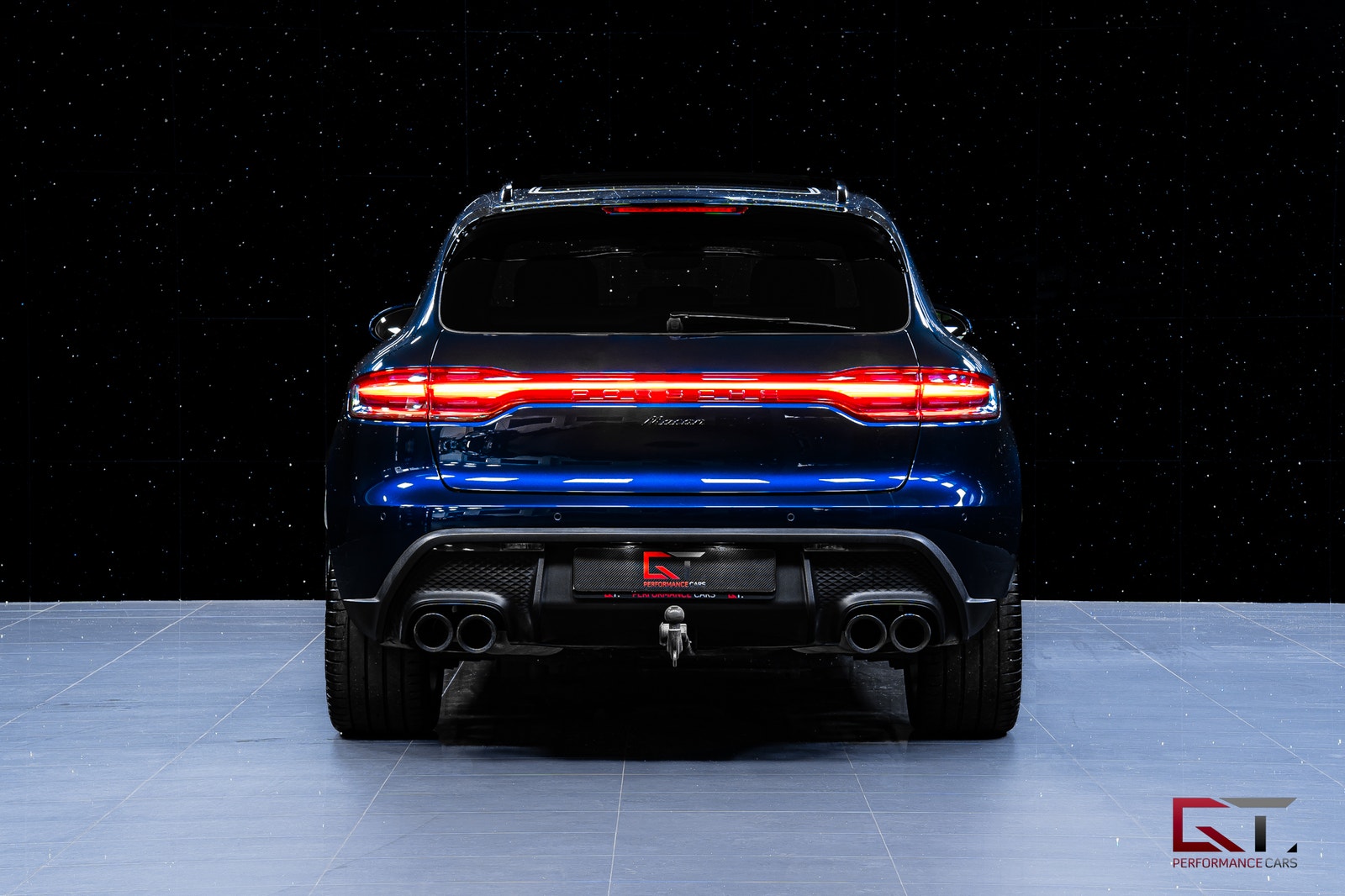 Porsche Macan PDK Gentian Blue Pano 21" Drag Värmare 14-vägs Minne 2022 - miniatyr 7