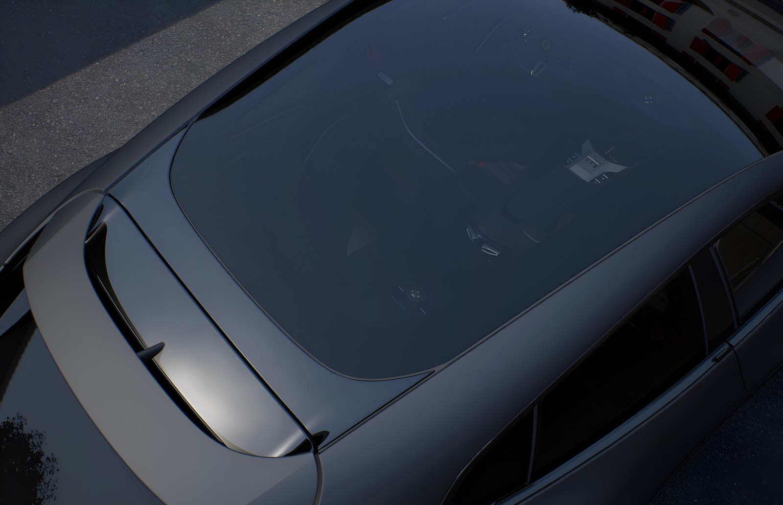 Ferrari Purosangue MOMS Nero Daytona Full Carbon Pano 23" Liftsystem Bur 2026 - miniatyr 3