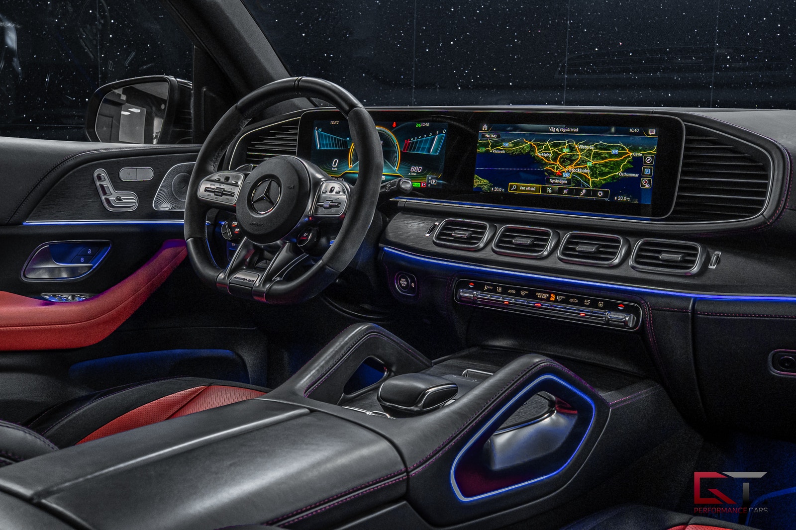 Mercedes-Benz GLE63 GLE 63 S AMG Pano Drag Värmare ACC 21" Bur Luftfjädring Matrix 2021 - miniatyr 16