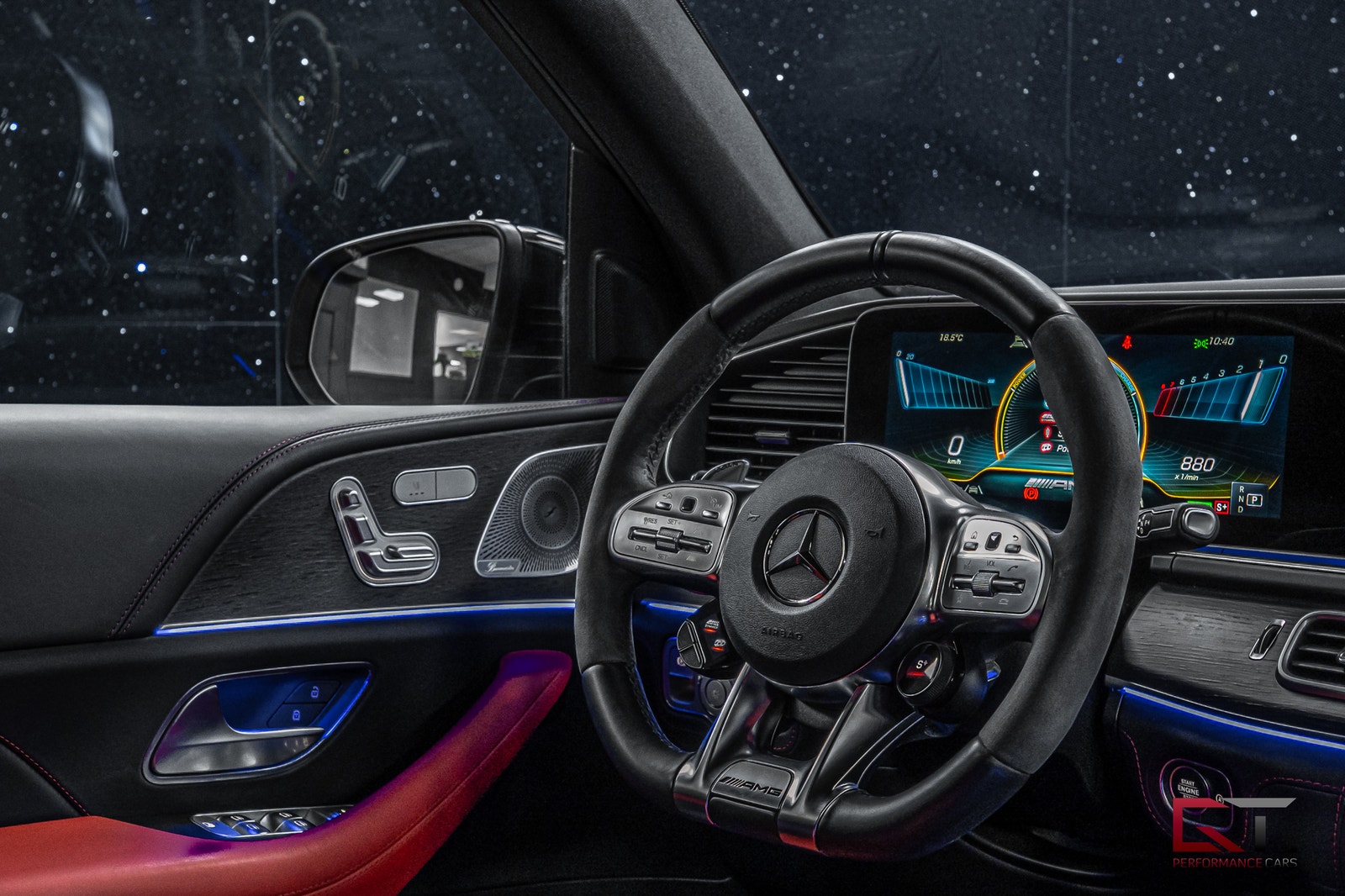 Mercedes-Benz GLE63 GLE 63 S AMG Pano Drag Värmare ACC 21" Bur Luftfjädring Matrix 2021 - miniatyr 18