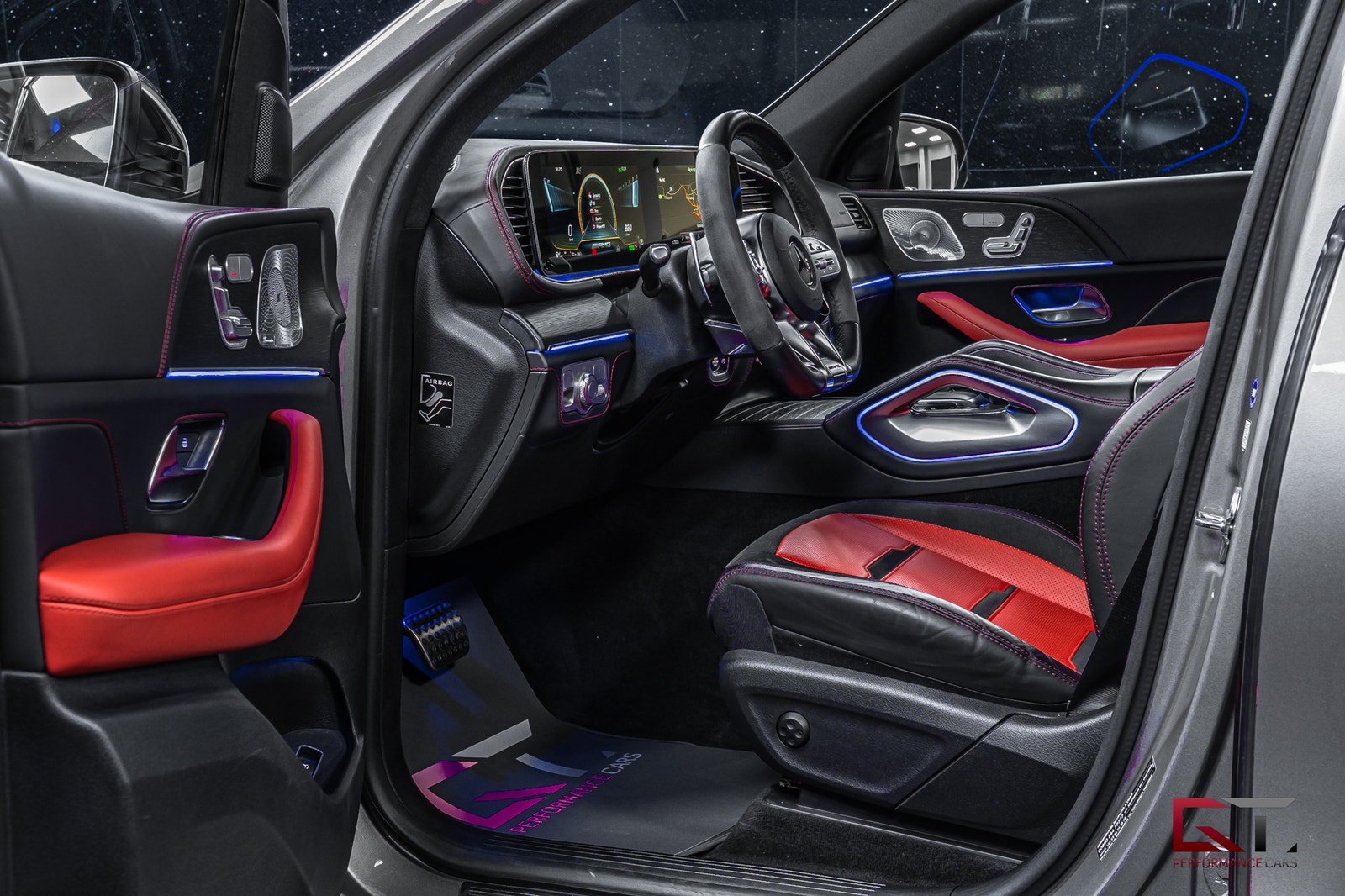 Mercedes-Benz GLE63 GLE 63 S AMG Pano Drag Värmare ACC 21" Bur Luftfjädring Matrix 2021 - miniatyr 7