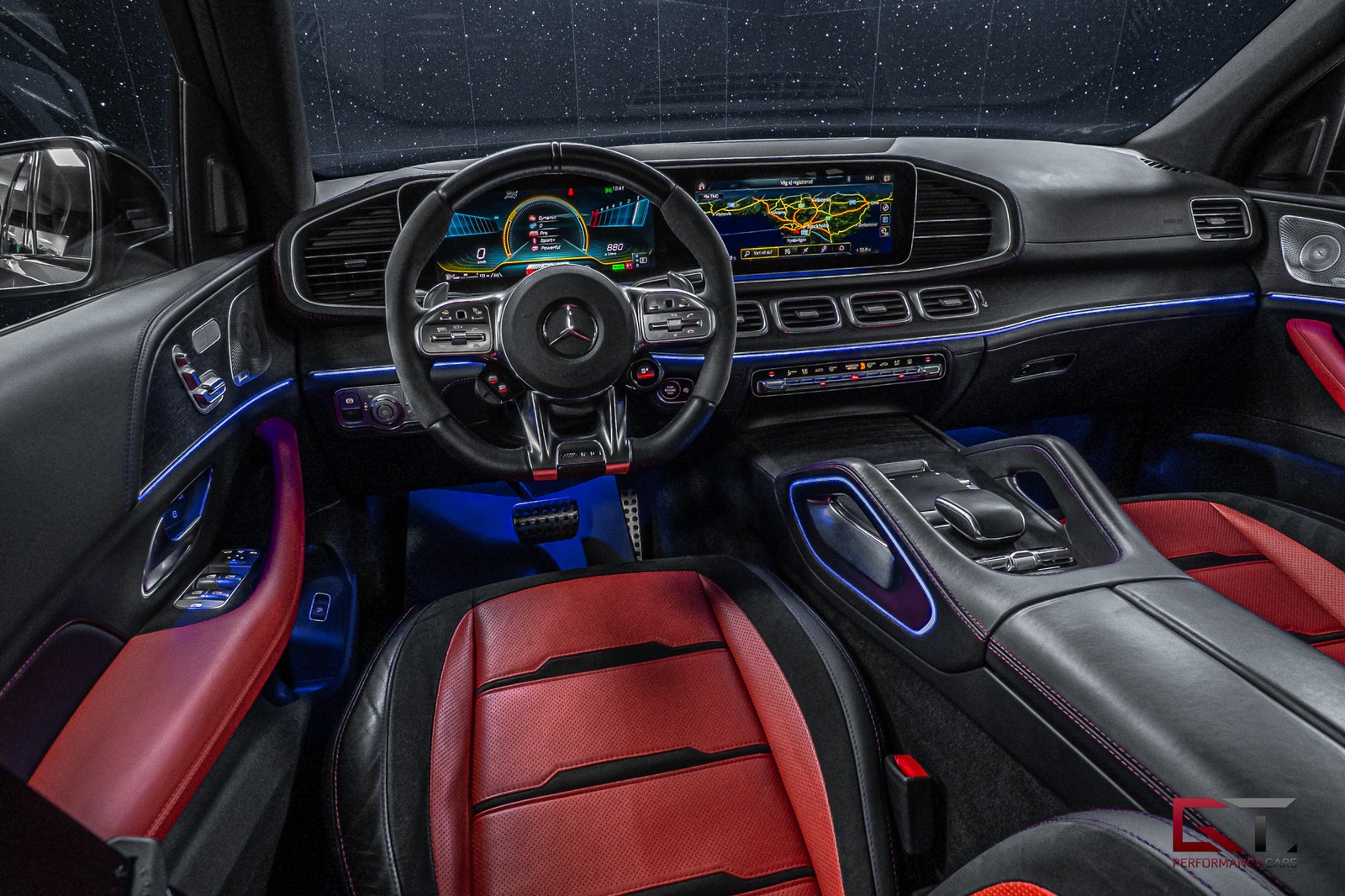Mercedes-Benz GLE63 GLE 63 S AMG Pano Drag Värmare ACC 21" Bur Luftfjädring Matrix 2021 - miniatyr 9