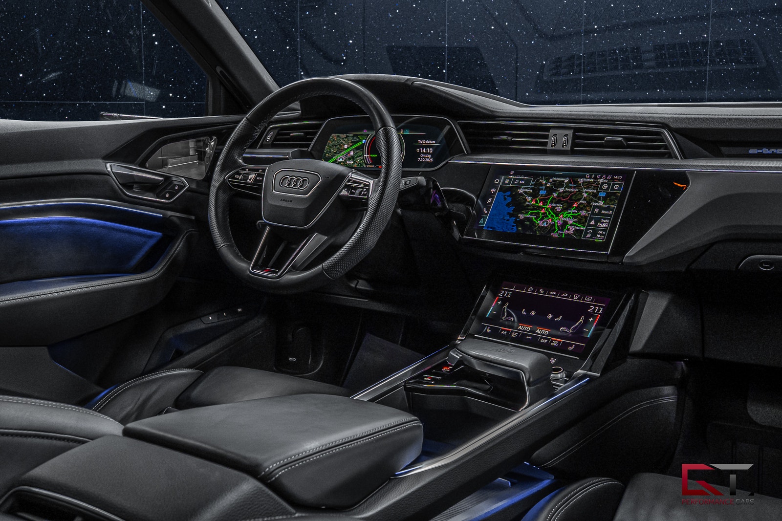 Audi SQ8 e-tron SB E-Tron Ultra Blue 21" Pano B&O Drag Matrix SoftClo 2024 - miniatyr 19