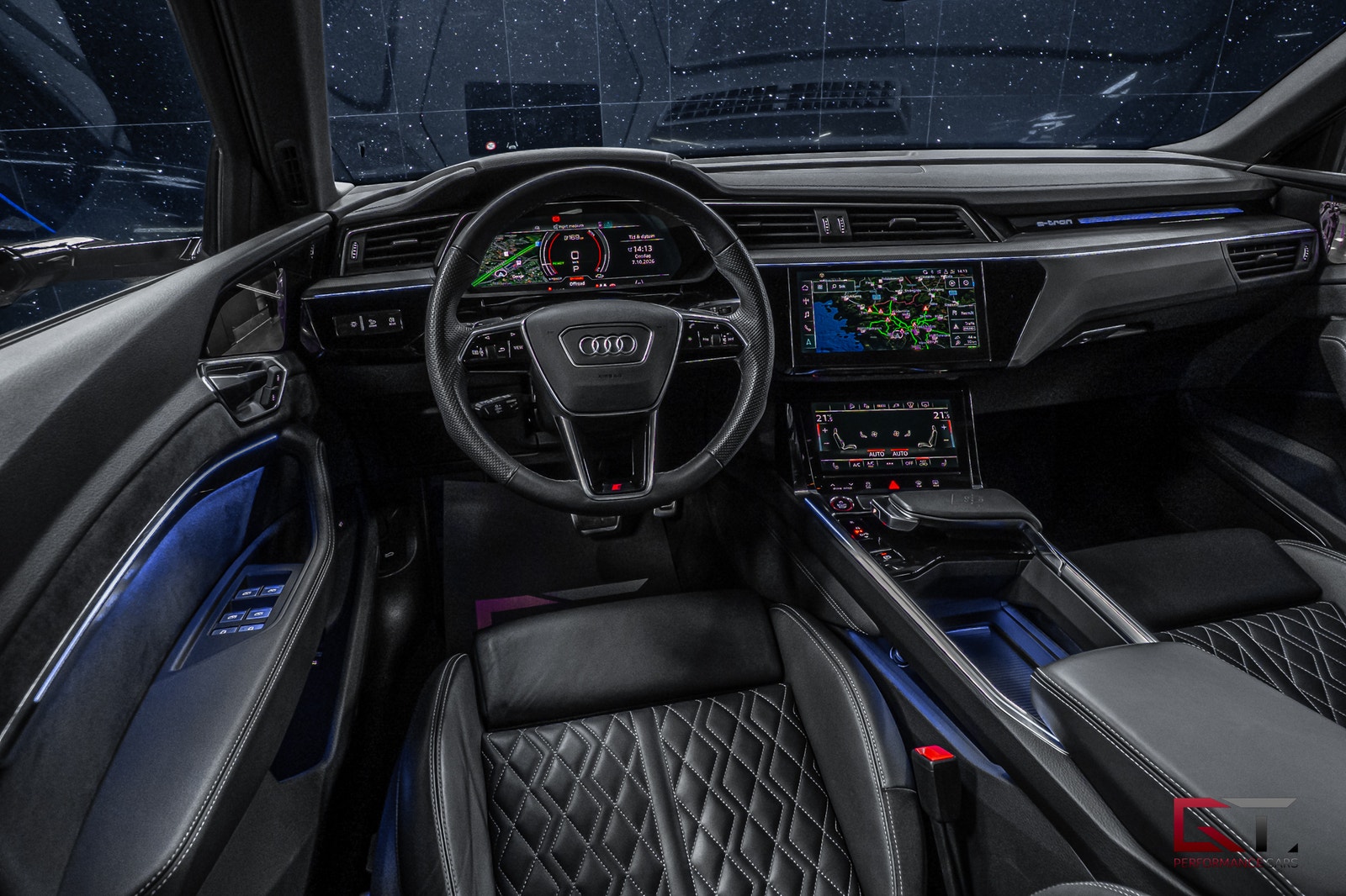 Audi SQ8 e-tron SB E-Tron Ultra Blue 21" Pano B&O Drag Matrix SoftClo 2024 - miniatyr 10
