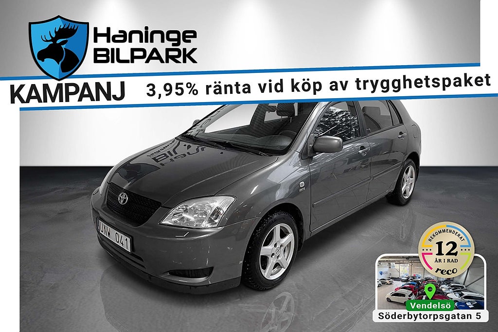 Toyota Corolla 1.6 VVT-i  / NYBESIKTAD / SUPERDEAL 3,95% /KAMKEDJA
