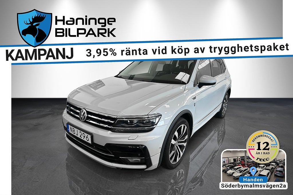 Volkswagen Tiguan Allspace 2.0 190hk 4M R-LINE 7-SITS/CARPLAY/PANO SUPERDEAL3,95