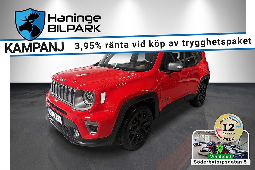 Jeep Renegade 4XE Plug-in Hybrid AWD 190 hk B-kamera/SUPERDEAL 3,95%