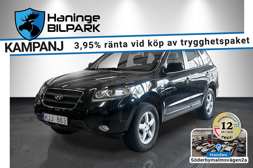 Hyundai Santa Fe 2.7 V6 190hk 4WD Drag Aut ACC B-sensor/SUPERDEAL 3,95%