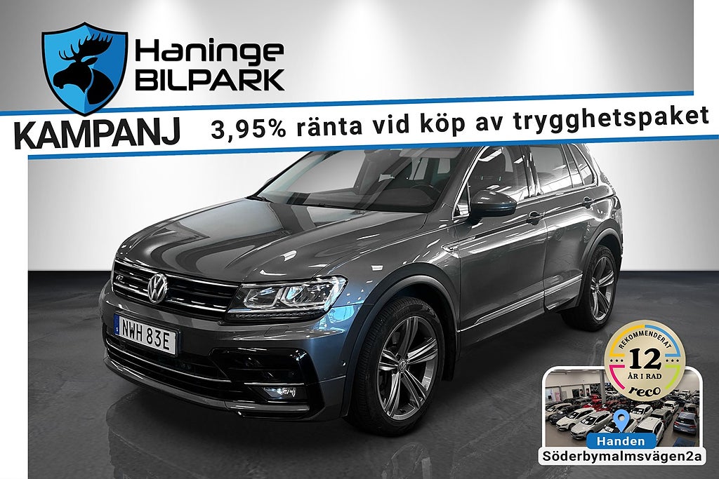 Volkswagen Tiguan 2.0 TSI 190hk 4M R-Line Värmare Drag/SUPERDEAL 3,95%