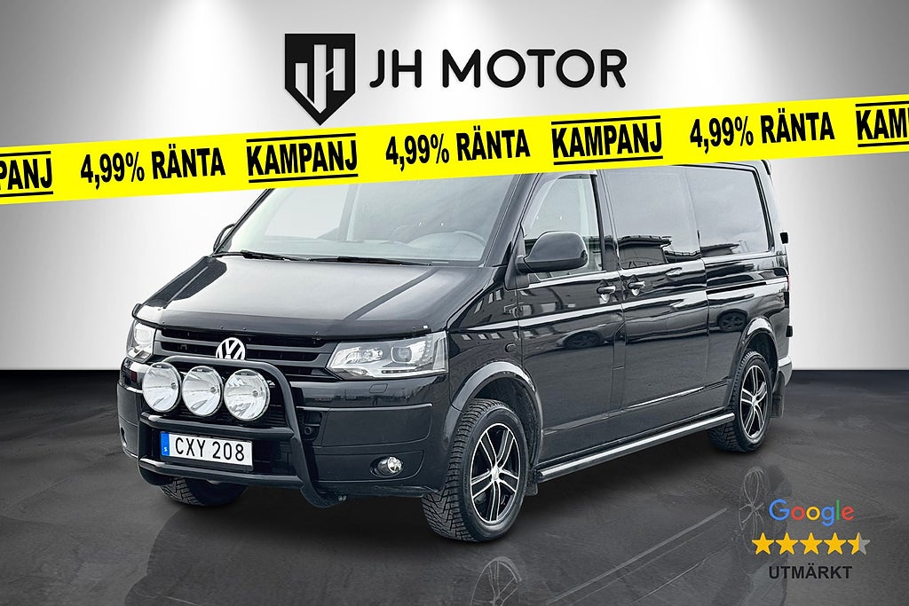 Volkswagen Transporter Kombi 2.0 TDI 4Motion 5-sits 180hk LÅGMILARE/DVÄRM/Navi