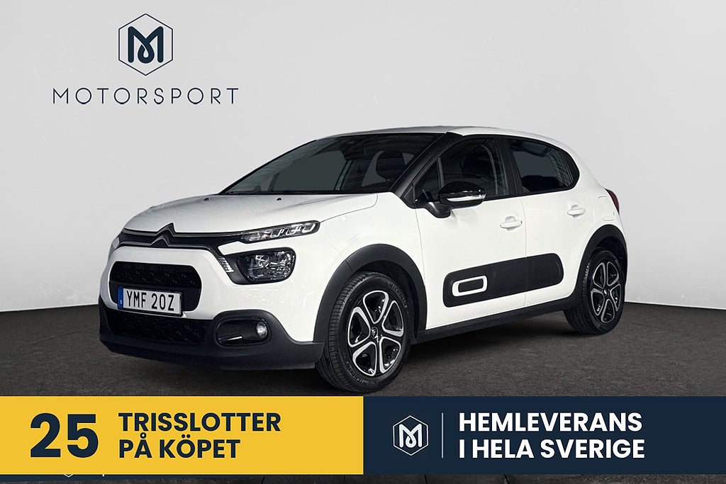 Citroen C3 1.2 PT 83hk Navigation P-Sensorer Carplay Farthållare