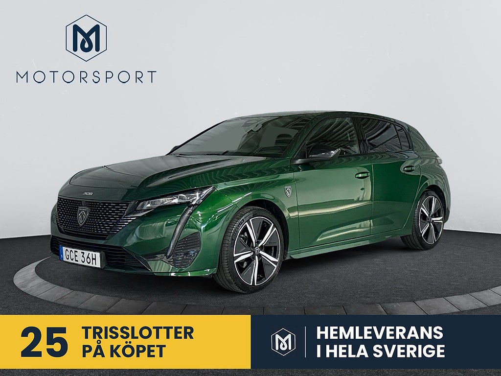 Peugeot 308 130hk Aut GT Matrix-Led Navigation Cockpit 3D 360°-Kam