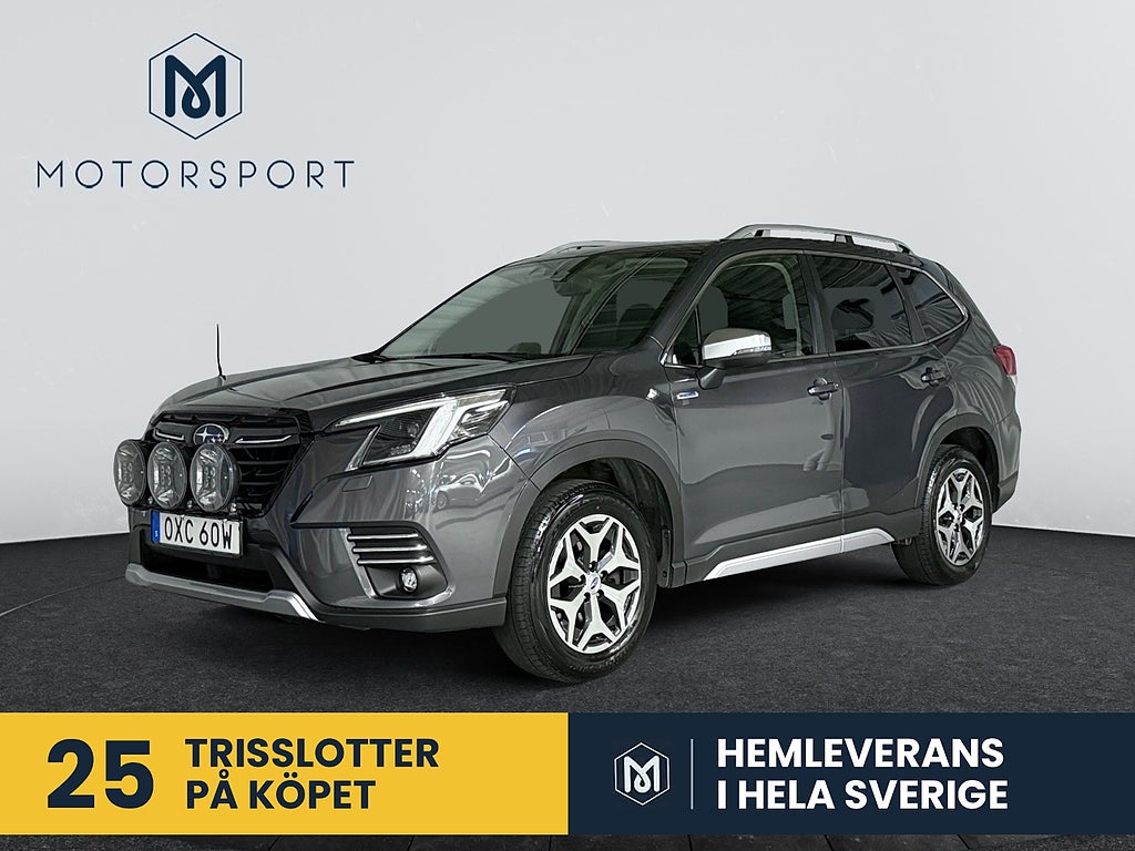 Subaru Forester e-Boxer XFuel Dragkrok Backkamera Carplay Rattvärme