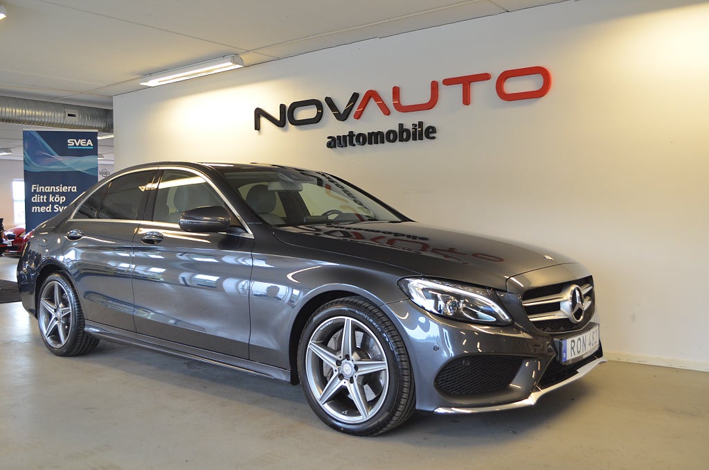 Mercedes-Benz C250 d 250d 4Matic 204HK AMG Värmare Burmester GPS LED Sedan