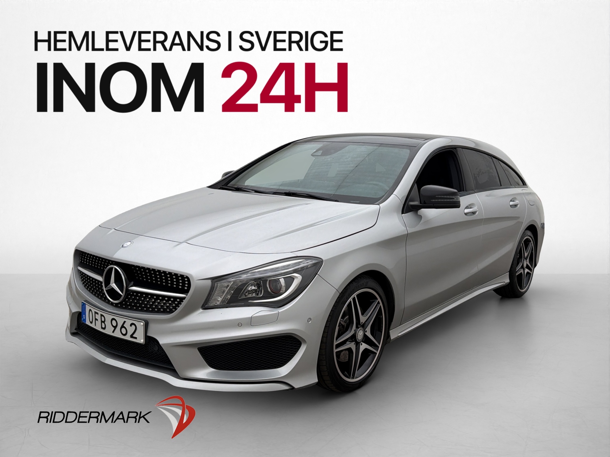 Mercedes-Benz CLA 220 d SB AMG Pano H/K M-Värm Kamera Navi 