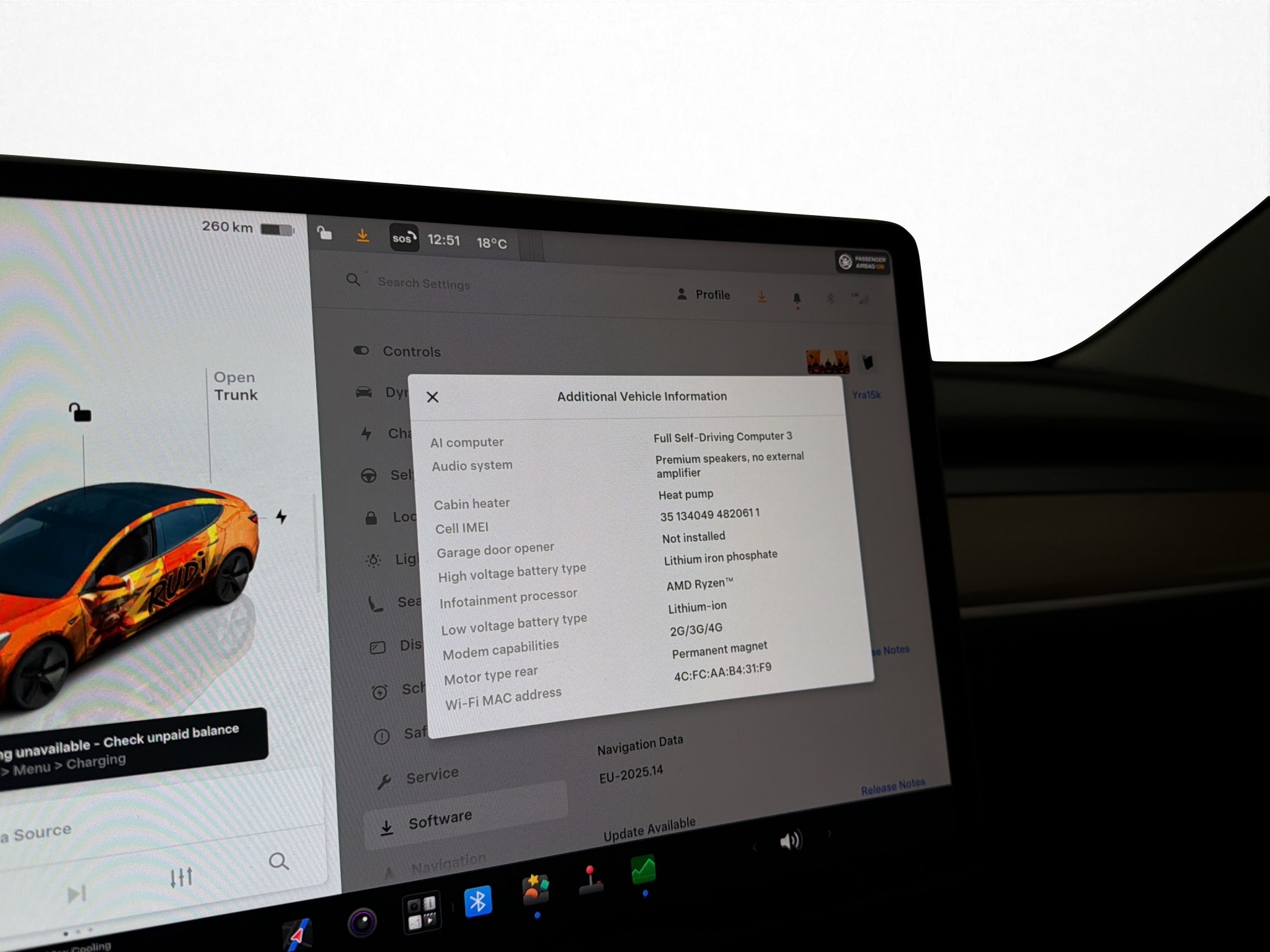 Tesla Model 3 2023 - miniatyr 14
