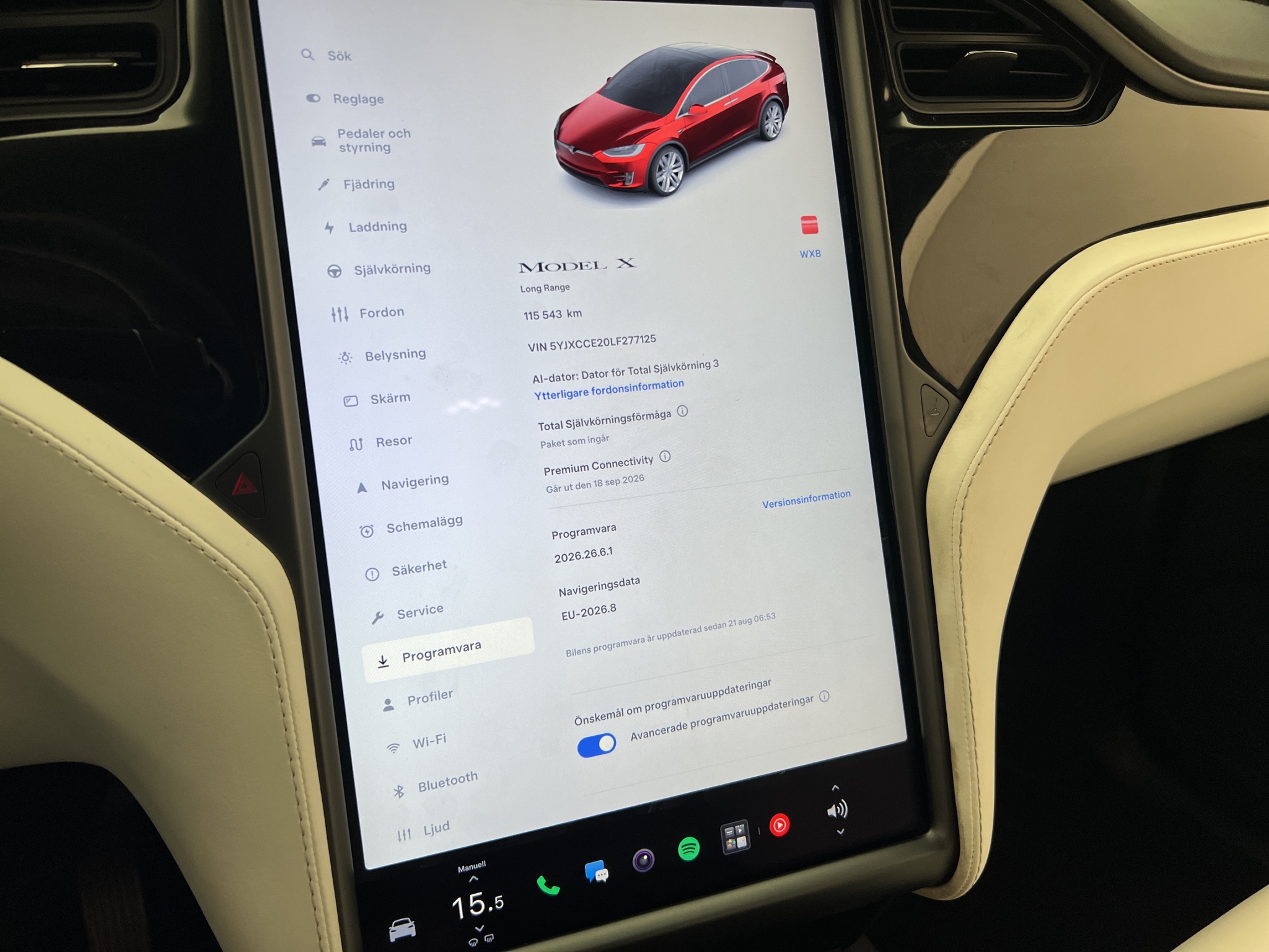 Tesla Model X 2020 - miniatyr 25