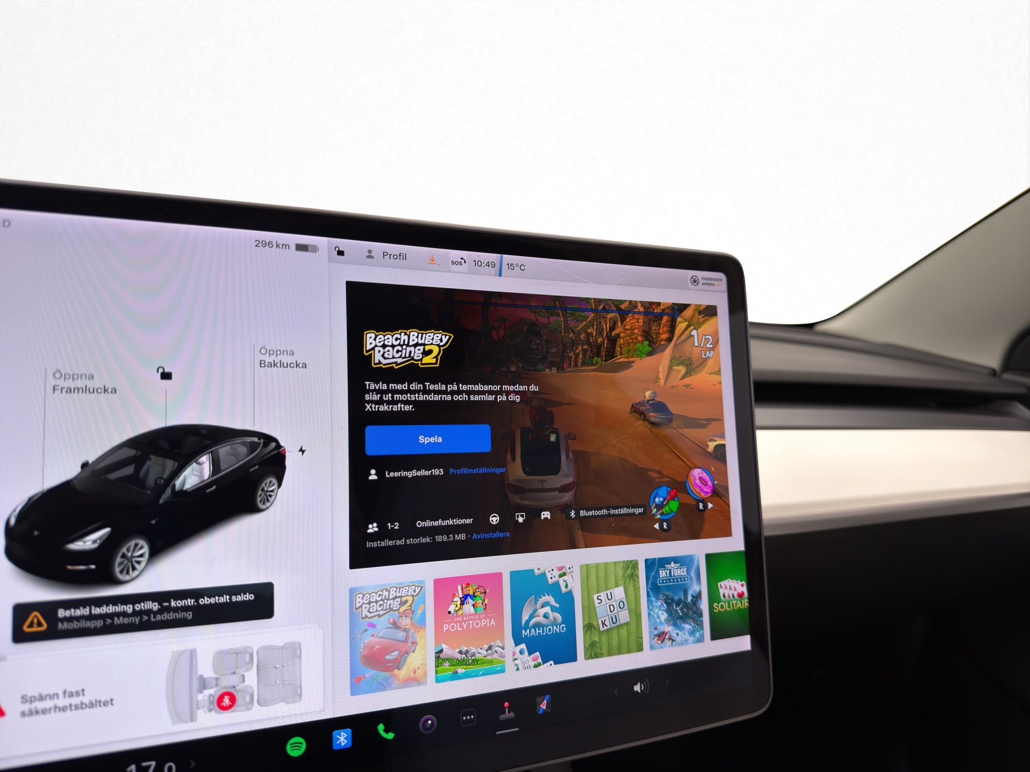Tesla Model 3 2021 - miniatyr 15