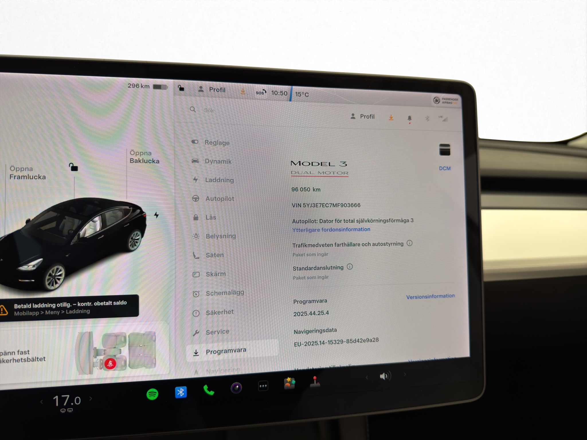 Tesla Model 3 2021 - miniatyr 22