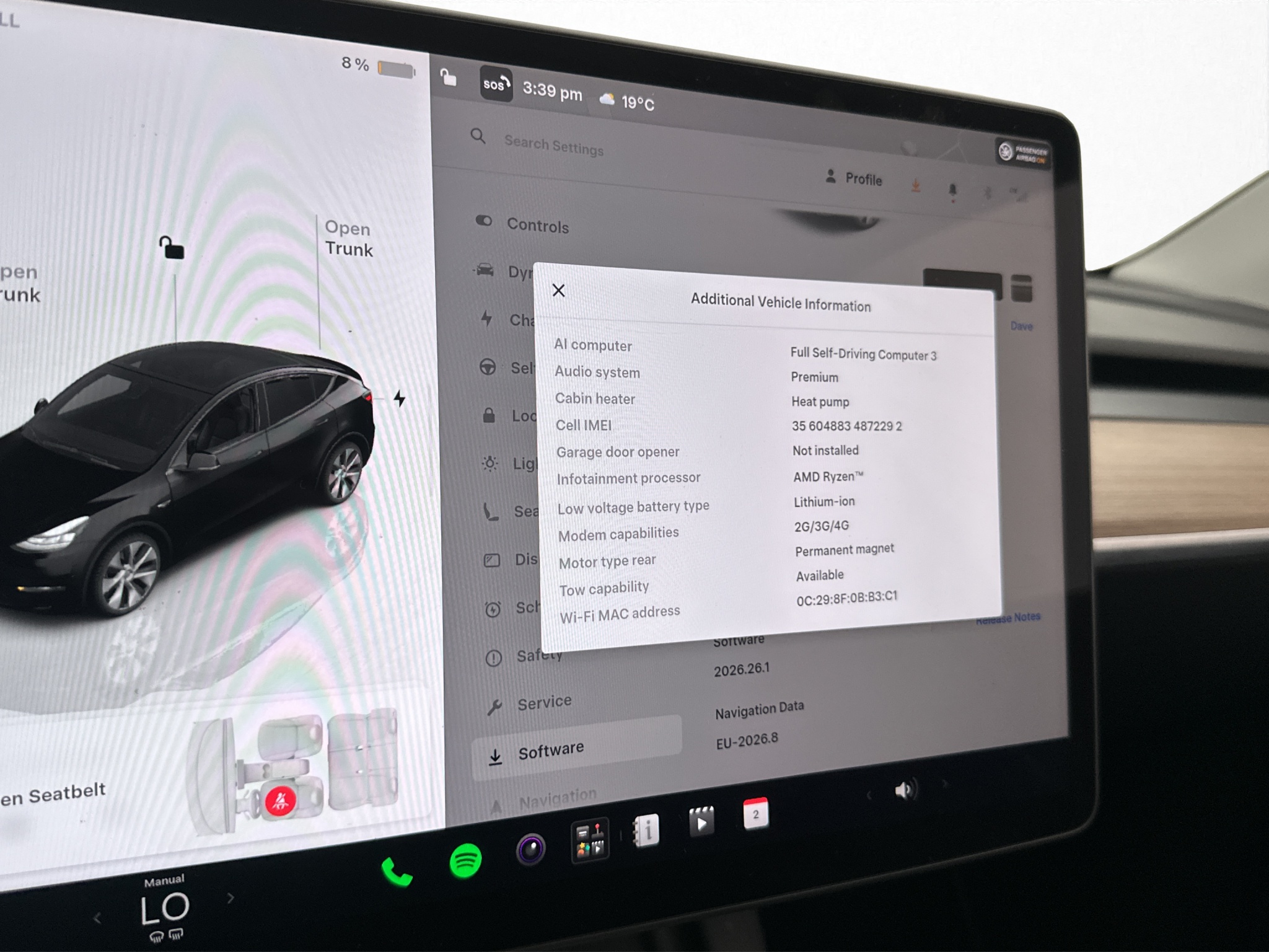 Tesla Model Y 2024 - miniatyr 22