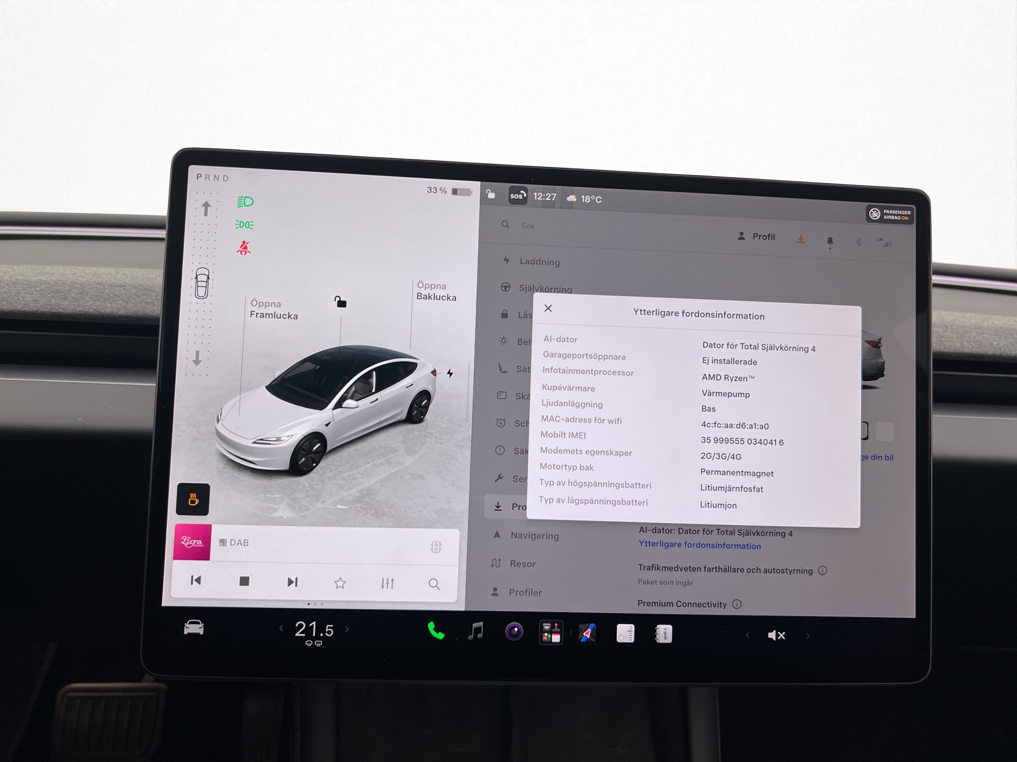 Tesla Model 3 2024 - miniatyr 21