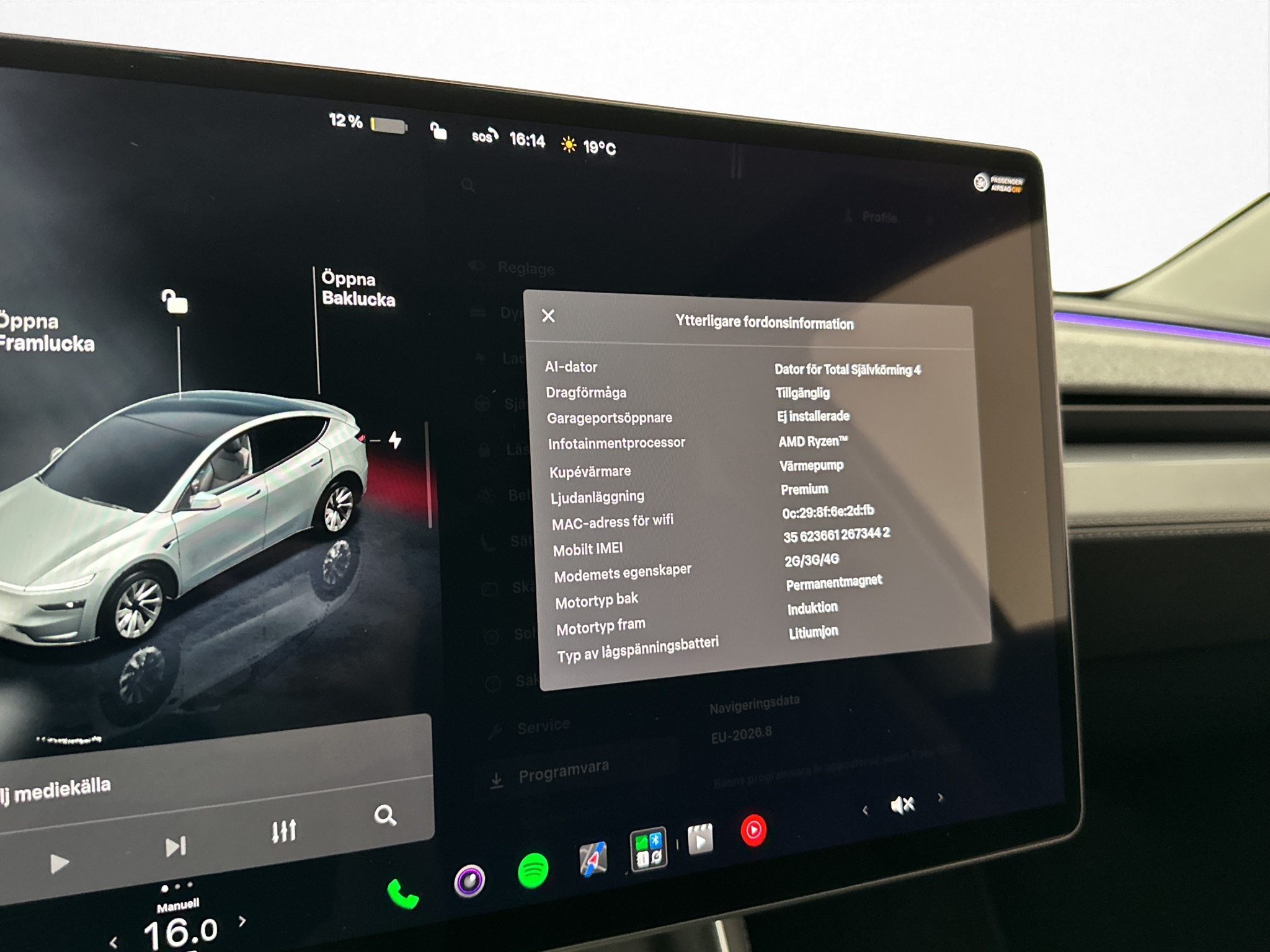 Tesla Model Y 2025 - miniatyr 19