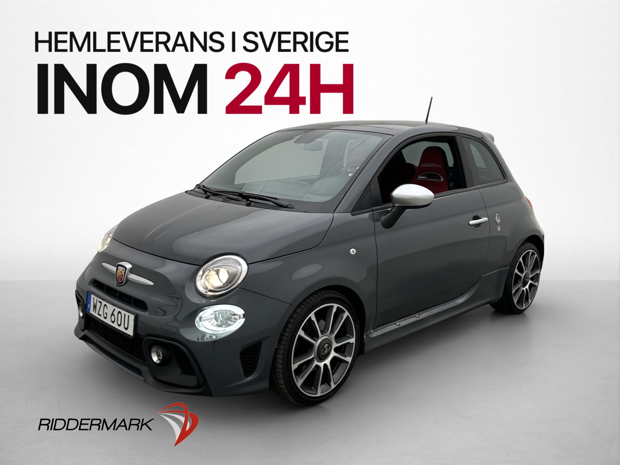 Abarth 595 165hk 70th Anniversary Panorama Skinn Sportstolar