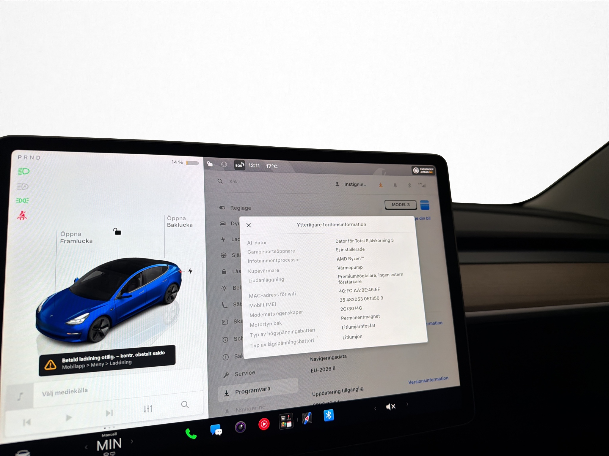 Tesla Model 3 2023 - miniatyr 16