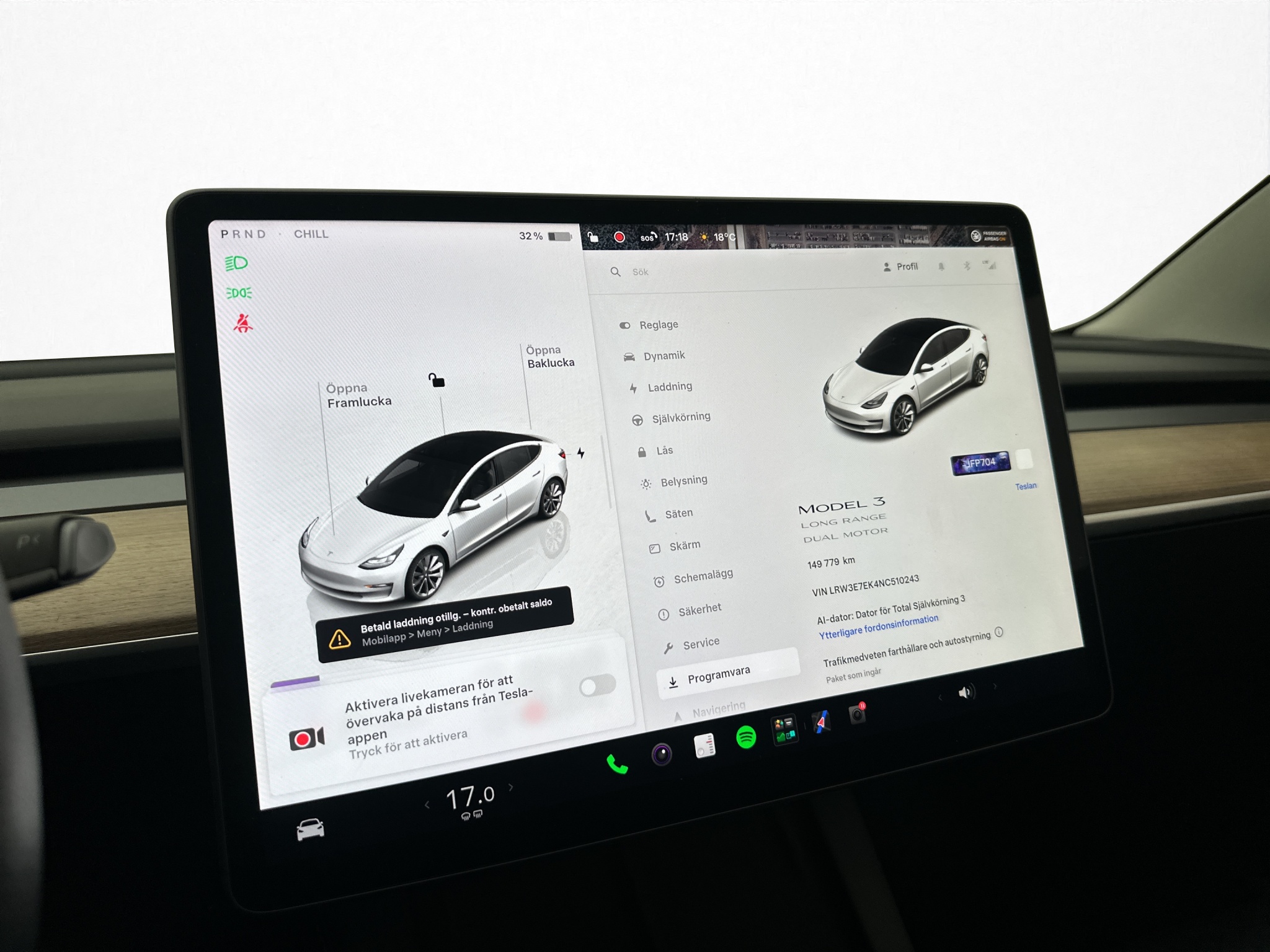 Tesla Model 3 2022 - miniatyr 17