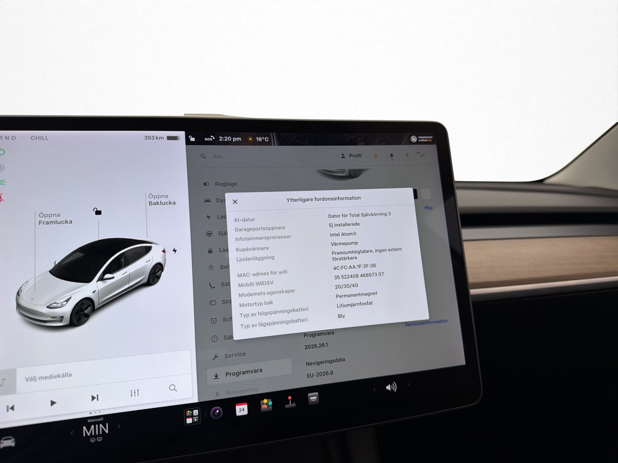 Tesla Model 3 2021 - miniatyr 23