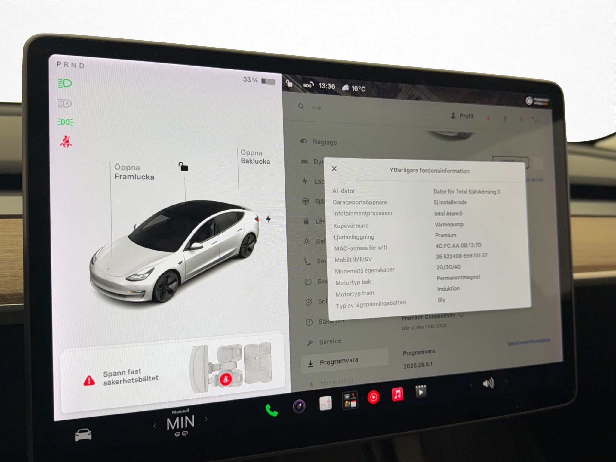 Tesla Model 3 2021 - miniatyr 21