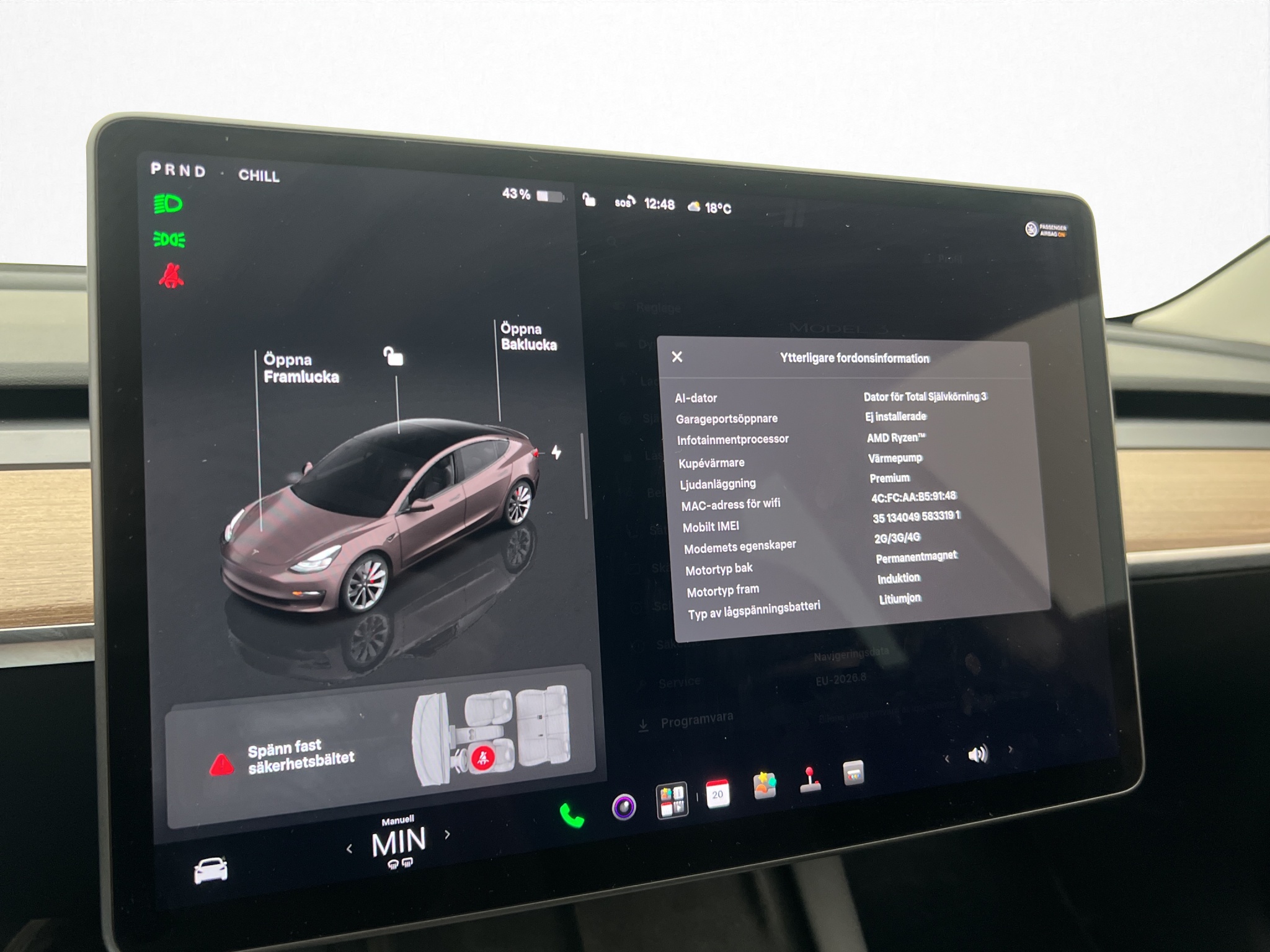 Tesla Model 3 2023 - miniatyr 19