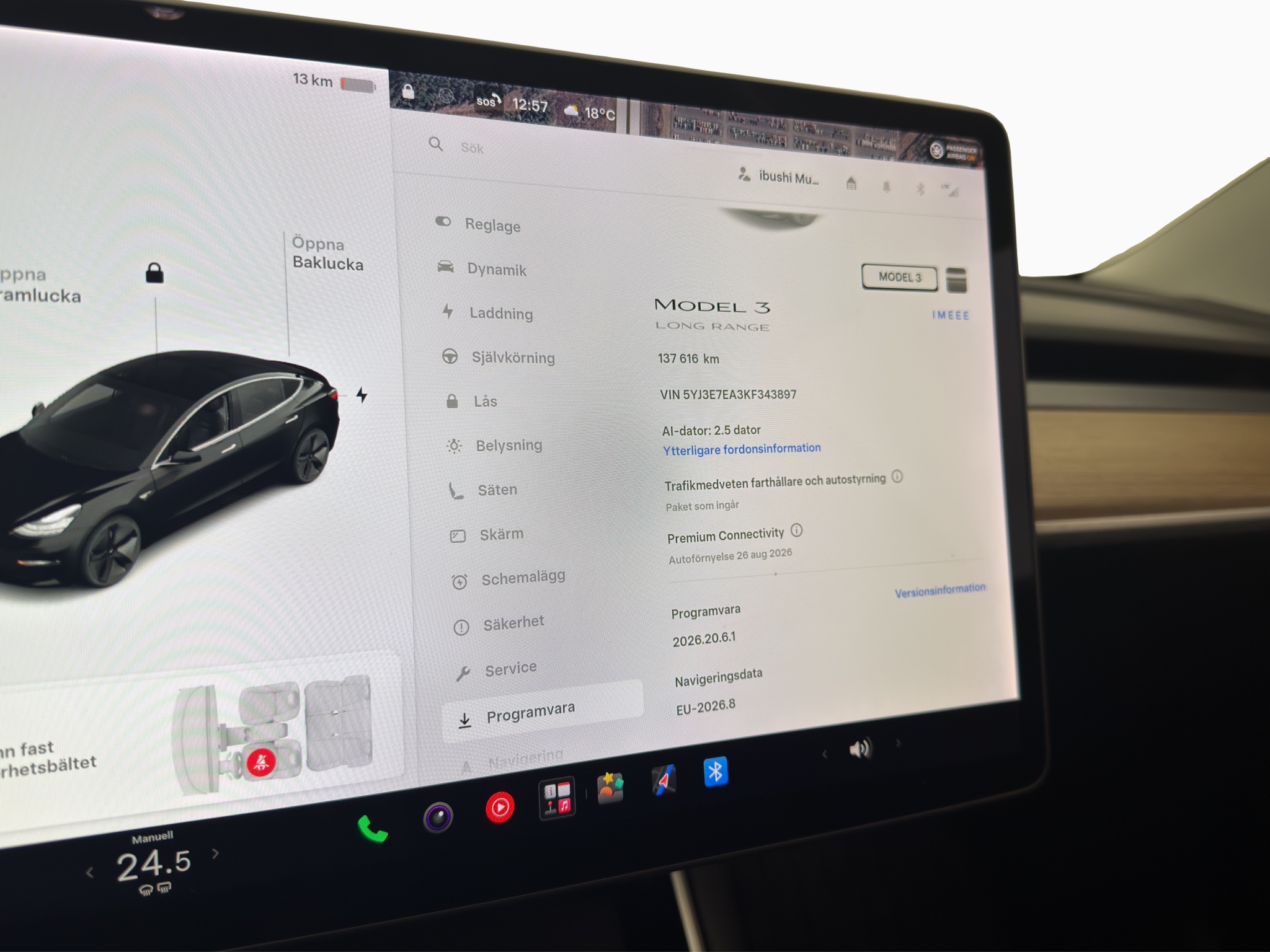 Tesla Model 3 2019 - miniatyr 22