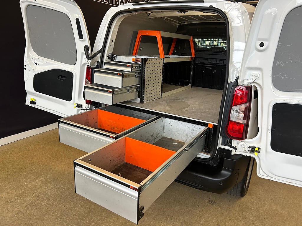 Peugeot Partner Automat Skåp 1.5 HDi 130 /3-Sits/WORKSYSTEM INREDNIG
