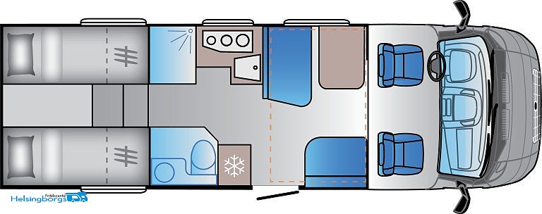 Sun Living S 75 SL Ford 165hk  *  B-körkort * Truma Diesel * Aut * 2027 - miniatyr 23