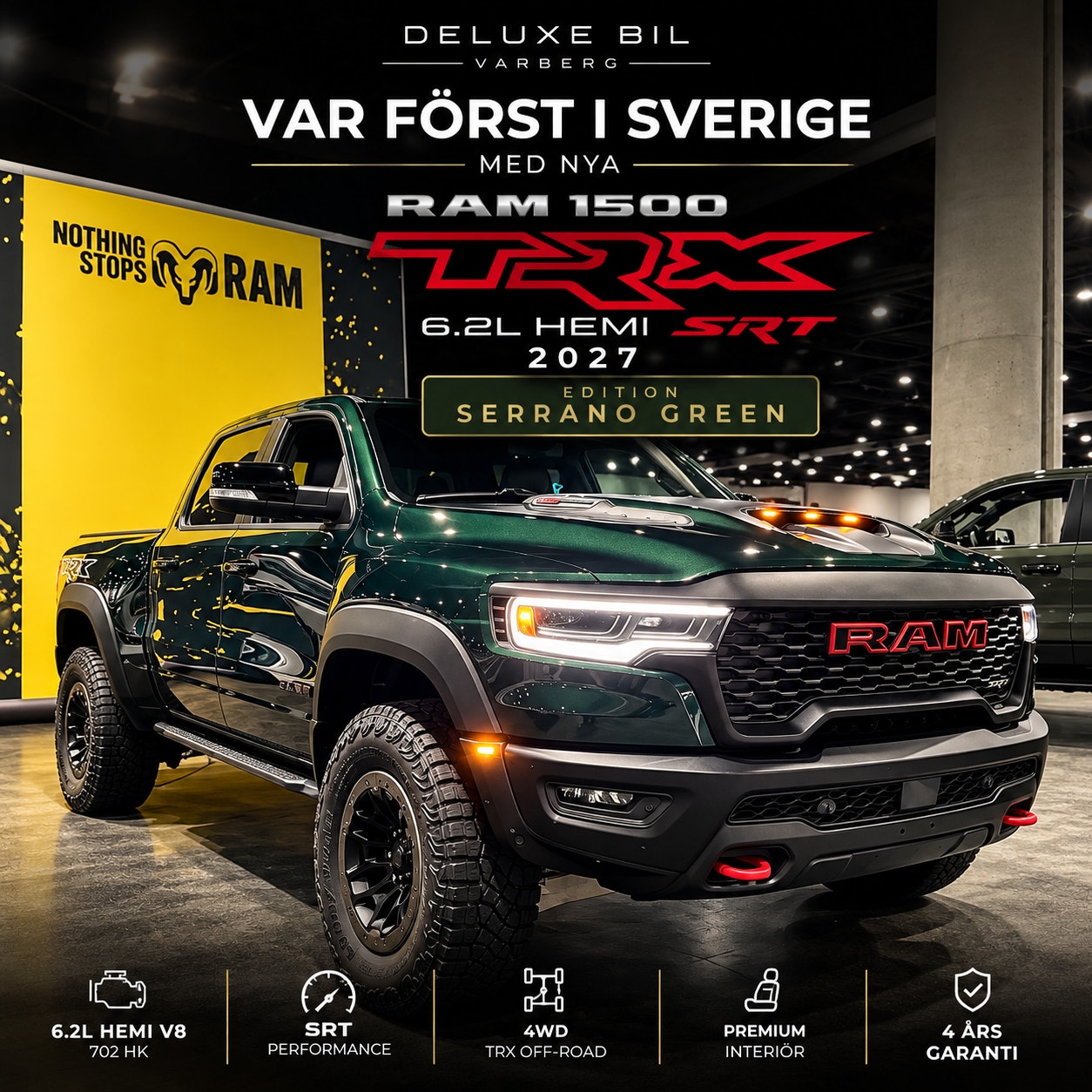 RAM 1500 TRX SRT 777 hk Crew Cab MY27 - SÄKRA DIN TRX! 2027 - miniatyr 2