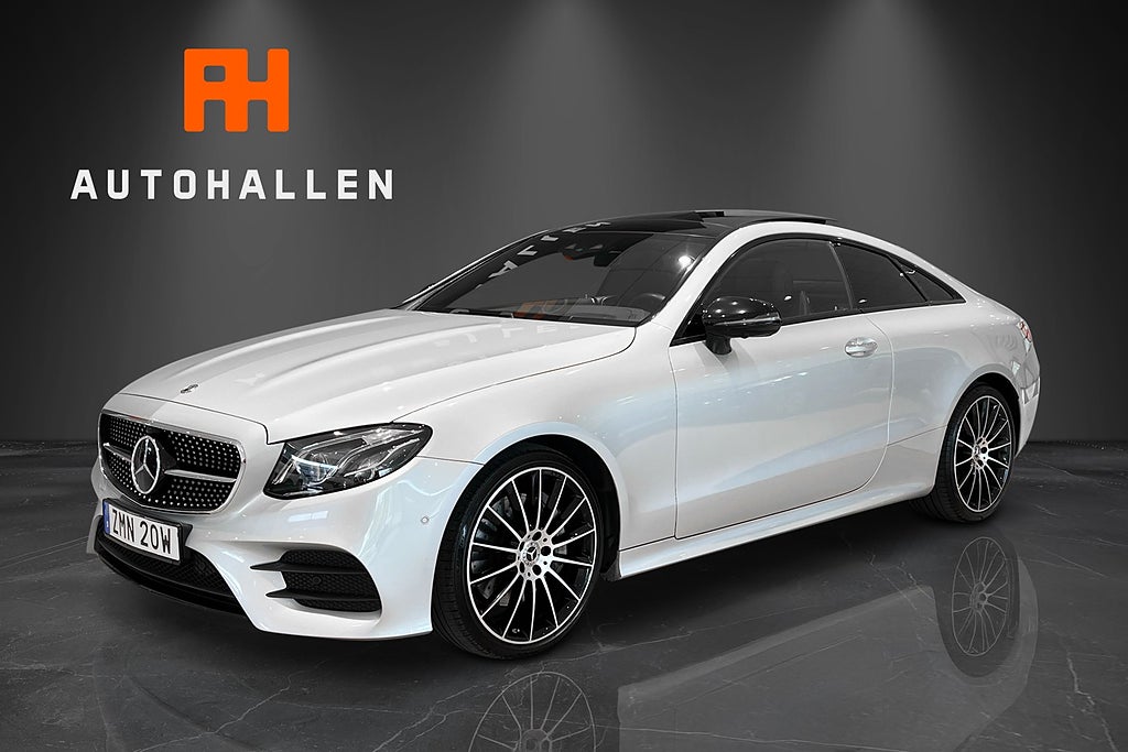 Mercedes-Benz E300 300 Coupé 258hk AMG Line Pano Widescreen 1 Års Garanti